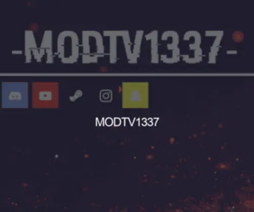 Modtv1337.com(Modtv 1337) Screenshot