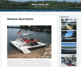 Modudock.com(Dock Modular Boat Docks) Screenshot