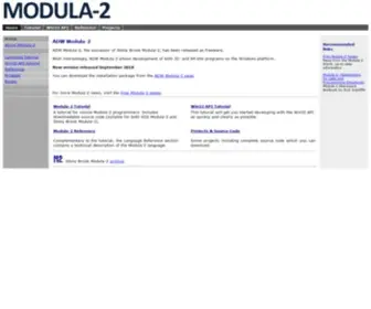 Modula2.org(2 home) Screenshot