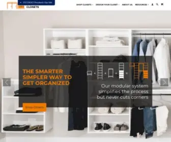 Modularclosets.com(Closet Systems) Screenshot