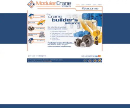 Modularcrane.com(Modular Crane Products Inc) Screenshot