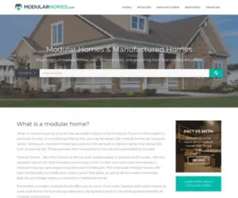 Modularhomes.com(Custom Modular Homes and Manufactured Homes) Screenshot