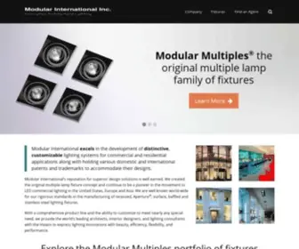 Modularinternational.com(Innovative Architectural Lighting) Screenshot
