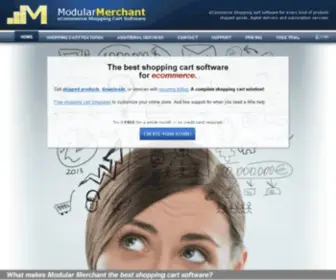 Modularmerchant.com(ECommerce Shopping Cart Software) Screenshot