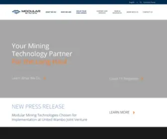 Modularmining.com(Modular Mining) Screenshot