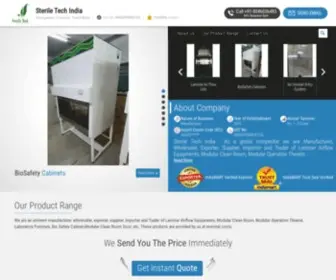Modularoperationtheatre.net(Sterile Tech India) Screenshot