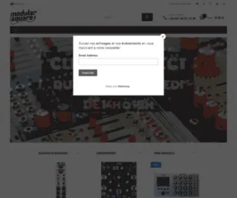 Modularsquare.com(The Biggest Modular synthesizer Shop in France a unique place to test view famous analogue synthesizes) Screenshot