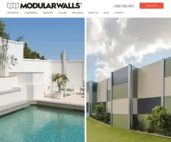 Modularwalls.com.au(Walls) Screenshot