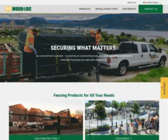 Moduloc.com(Strong, Dependable Fencing Solutions) Screenshot