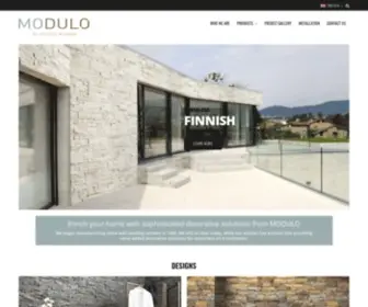 Modulo.fr(Leading Manufacturer of Decorative Stone Cladding Solutions) Screenshot