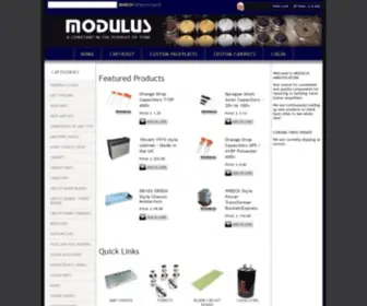 Modulusamplification.com(UK Guitar Amp Parts and Kits) Screenshot