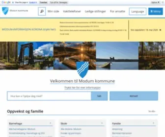 Modum.kommune.no(Modum Kommune) Screenshot