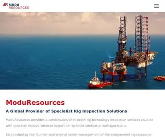 Moduresources.com(Oil & Gas Drilling Solutions) Screenshot