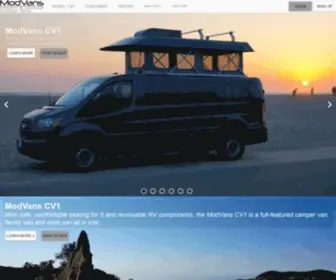 Modvans.com(Modern & Modular Camper Vans) Screenshot