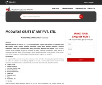 Modways.in(MODWAYS OBJET D' ART PVT. LTD) Screenshot