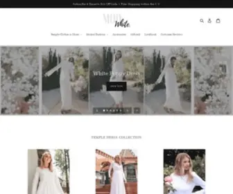 Modwhite.com(White LDS Temple Dresses) Screenshot