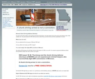 Modwi.com(Missouri DWI Defense Lawyer) Screenshot