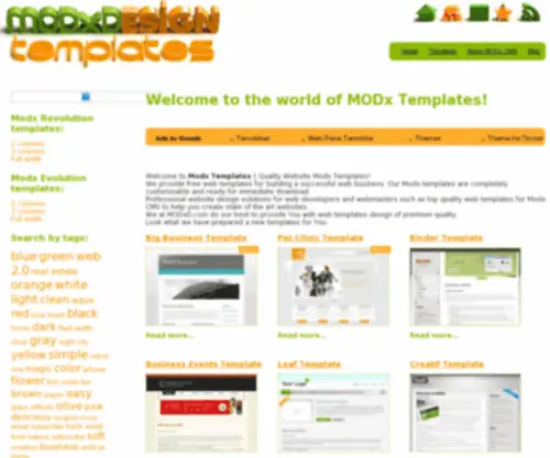 ModXd.com(MODx templates) Screenshot