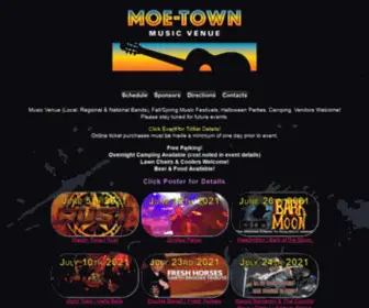 Moe-Town.com(Moe-Town Music Venue) Screenshot