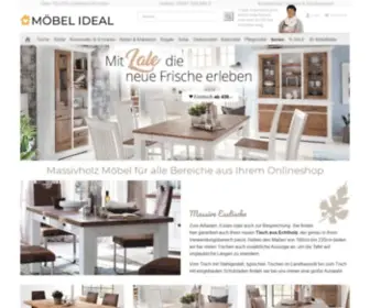 Moebel-Ideal.de(Massivholz Möbel online kaufen) Screenshot