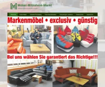 Moebelmitnahmemarkt.de(Exclusive Markenmöbel günstig kaufen) Screenshot