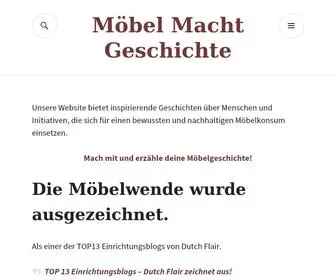 Moebelwende.org(Möbel Macht Geschichte) Screenshot