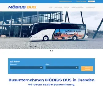 Moebius-Bus.de(Bus mieten in Dresden und Sachsen) Screenshot