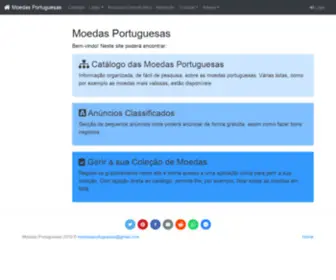 Moedasportuguesas.com(Moedas Portuguesas) Screenshot