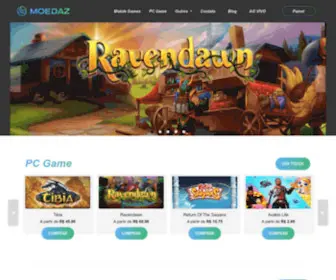 Moedaz.com(As melhores ofertas em jogos e giftcards Moedaz) Screenshot