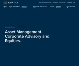 Moelisaustralia.com(Equities, Corporate Advisory & Asset Management) Screenshot