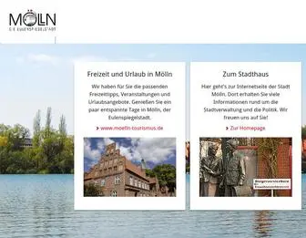 Moelln.de(Herzlich Willkommen auf der Website der Stadt M) Screenshot