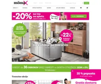 Moemax.si(Moemax – moja trgovina s pohištvom) Screenshot