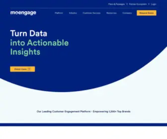 Moengage.com(Insights-led Customer Engagement Platform) Screenshot