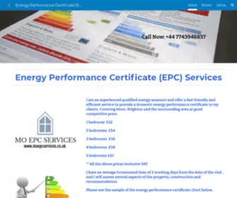 Moepcservices.co.uk(Energy Performance Certificate (EPC) Services) Screenshot