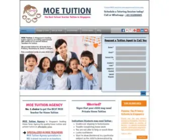 Moetuition.com(Home Tutors Singapore) Screenshot