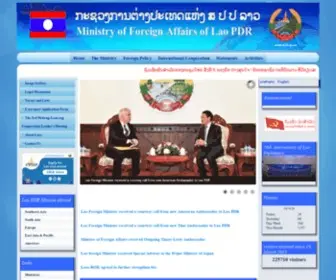 Mofa.gov.la(Ministry of Foreign Affairs of Laos) Screenshot
