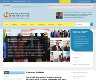 Mof.gov.jm(Development Through Excellent Service) Screenshot