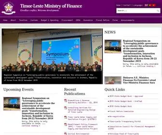 Mof.gov.tl(Ministry of Finance) Screenshot