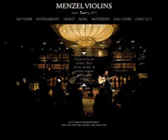 Mofiddles.com(Menzel Violins) Screenshot