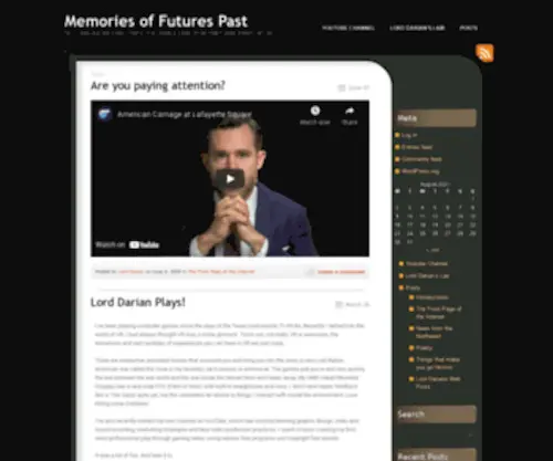 Mofp.com(Memories of Futures Past) Screenshot