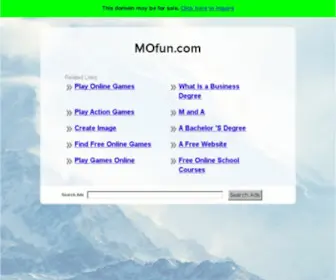 Mofun.com(The Leading M ofun Site on the Net) Screenshot