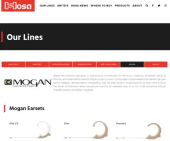 Moganmicrophones.com(Leading Audio Cables & Accessories Lines) Screenshot