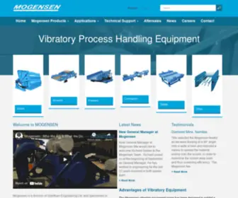 Mogensen.co.uk(Mogensen Vibratory Process Handling Equipment) Screenshot