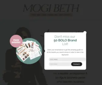 Mogibeth.com(Mogi Beth Poshmark) Screenshot