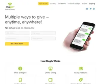 Mogiv.com(Grow Your Giving) Screenshot
