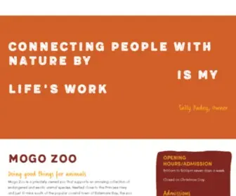 Mogozoo.com.au(Mogo Wildlife Park) Screenshot