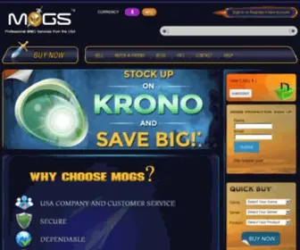 Mogs.com(Professional MMO Game Services by Mogs) Screenshot
