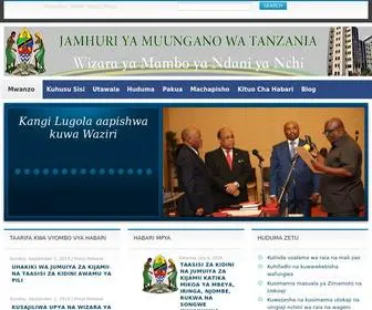 Moha.go.tz(Ministry of Home Affairs) Screenshot