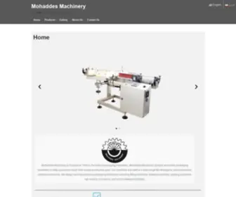 Mohaddesmachinery.com(خانه) Screenshot