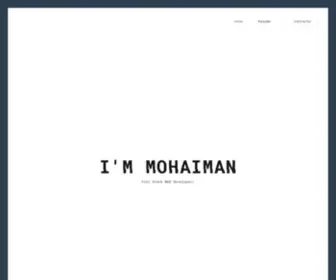 Mohaiman.com(Front End Engineer BYSL Global Technology Group) Screenshot